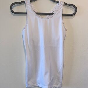 Champion White Fitted Sleeveless Tank Top